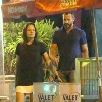 Malvino Salvador e Kyra Gracie deixam Ayra em casa e curtem jantar romântico