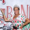 Susana Vieira agita feijoada da Grande Rio, escola de samba da qual é rainha de bateria