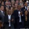 Jay-Z aplaude Kanye West no Grammy Awards 2015