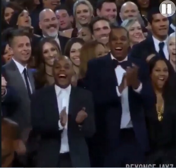 Jay-Z aplaude Kanye West no Grammy Awards 2015