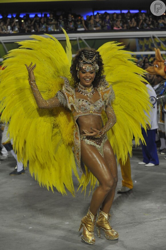 Juliana Alves é rainha de bateria da escola de samba Unidos da Tijuca, do Rio