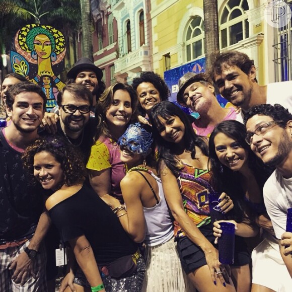Castro Castro também foi para o Recife com amigos pular Carnaval