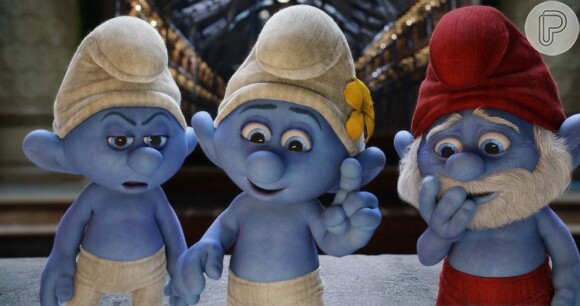 Cena de 'Os Smurfs 2' que estreia no Brasil no início de agosto de 2013