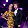 O marido de Sia, o cineasta Erik Anders Lang, acompanhou a cantora na festa do Oscar em Los Angeles