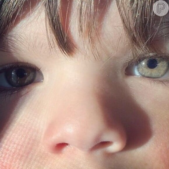 Luciana postou nesta terça-feira (24) uma foto dos olhos do filho Lorenzo, que está completando 4 anos. A apresentadora escreveu na legenda um verso do cantor Cazuza: 'Amor da minha vida, daqui até a eternidade'