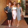 Adriana Esteves, Camila Pitanga e Gloria Pires posam elegantes durante e coletiva de imprensa da novela 'Babilônia'