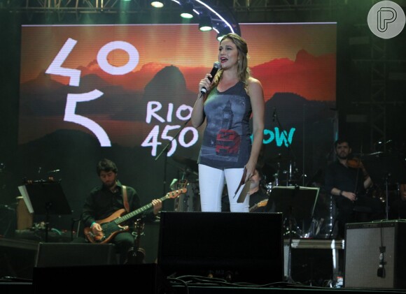 Fernanda Gentil apresentou o evento realizado na Quinta da Boa Vista, na Zona Norte do Rio de Janeiro