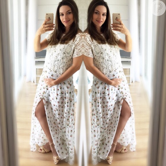 Fernanda Machado está no sexto mês de gravidez