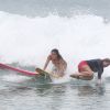 Apesar disso, Daniele Suzuki não conseguiu impedir um choque com outra surfista, que levou a pior