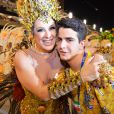  Claudia Raia desfilou no último Carnaval com o filho, Enzo, pela Beija-Flor 