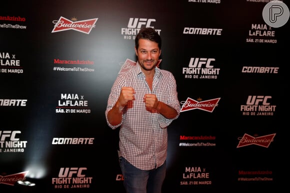 Marcelo Serrado marcou presença no evento UFC Rio 6