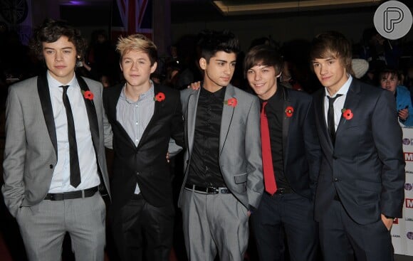 Zayn Malik em uma das primeiras aparições após formar com Harry Styles, Liam Payne, Louis Tomlinson e Niall Horan a banda One Direction. Grupo participou do Pride of Britain Awards em novembro de 2010