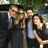 Leticia Spiller publica foto ao lado de Dalton Vigh, Caco Ciocler e Lisandra Souto durante gravação de 'Salve Jorge' em 8 de maio de 2013