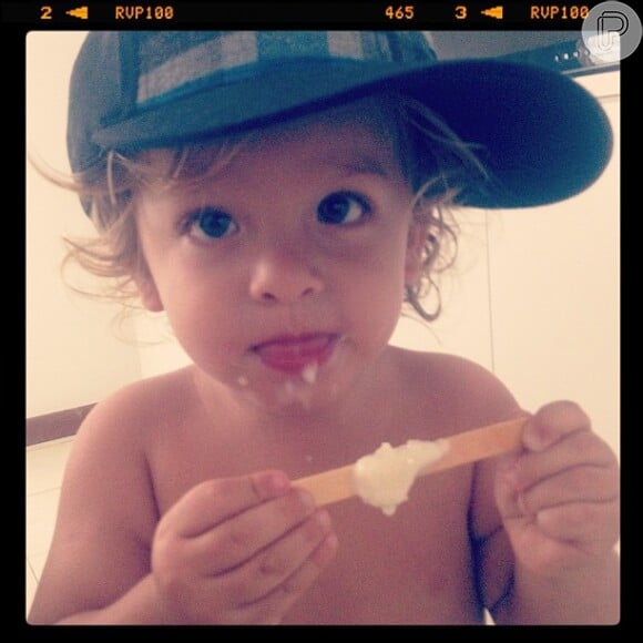 Romeo é filho de Priscila Fantin com o ator Renan Abreu