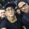 No Instagram, o craque compartilhou uma foto na qual aparece ao lado de Daniel Alves, Jô Amancio e Gilmar Araujo