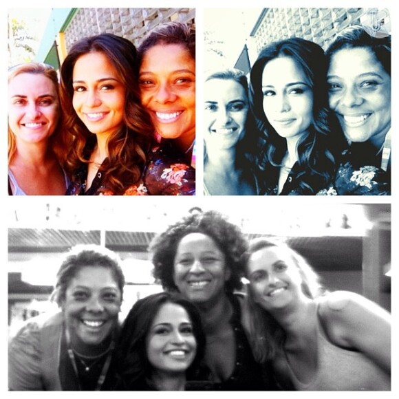 Nanda Costa postou uma foto com parte da equipe de 'Salve Jorge' e escreveu: 'Rita, Márcia, Rose e eu vou sentir saudades...'