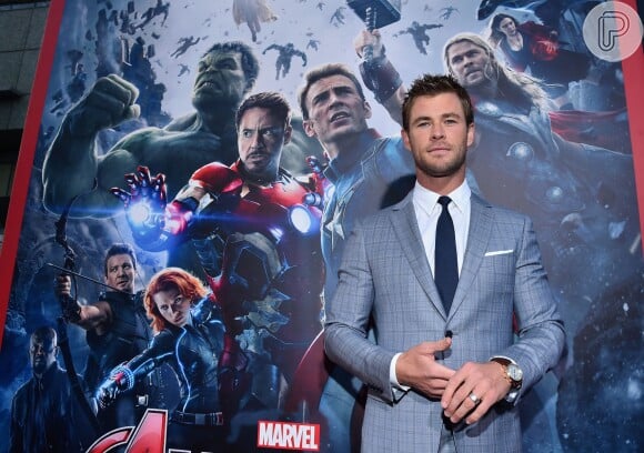 Chris Hemsworth, de 'Os Vingadores 2', vive Thor na continuação de 'Os Vingadores'. O segundo filme foi lançado nos Estados Unidos, nesta segunda-feira, 14