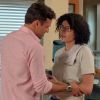Ricardo (Nando Rodrigues) descobre que Cidinha (Monica Iozzi) se encontra com Adriana (Totia Meireles) e resolve ir à casa da médica atrás de informações
