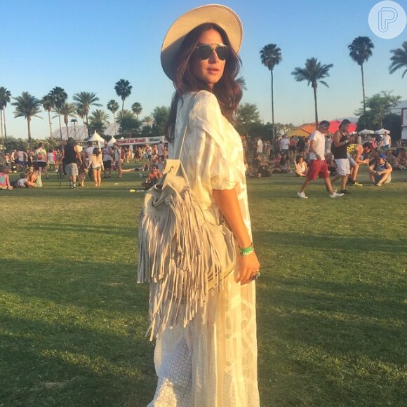 Estilosa, Thaila Ayala esteve no festival de música Coachella, nos Estados Unidos