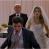 Tina (Ingrid Guimarães) se desespera ao ser abandonada no altar por Vitinho (Rodrigo Lopez), em cena de 'Sangue Bom'