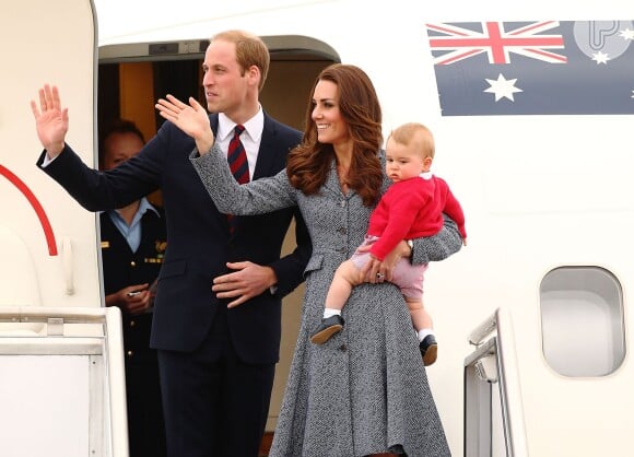 O casal levou o príncipe George à turnê da família real pela Oceania em abril de 2014
