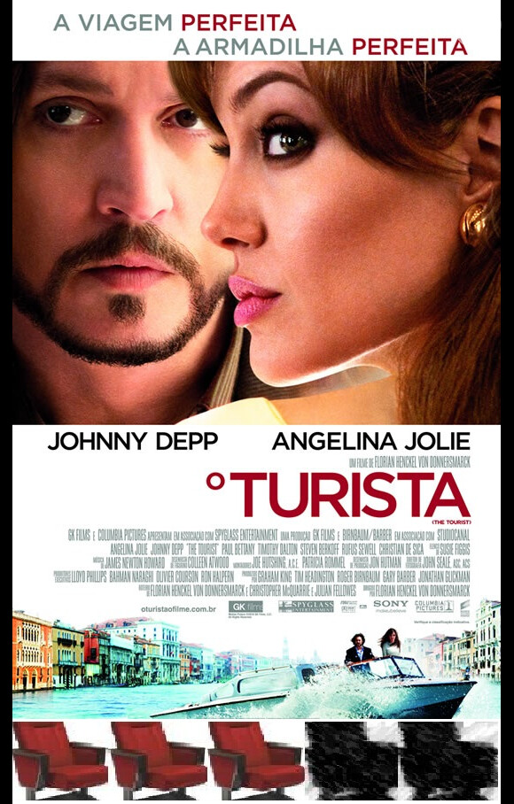Ao lado do galã Johnny Depp, Angelina integrou mais um filme de ação: 'O Turista'