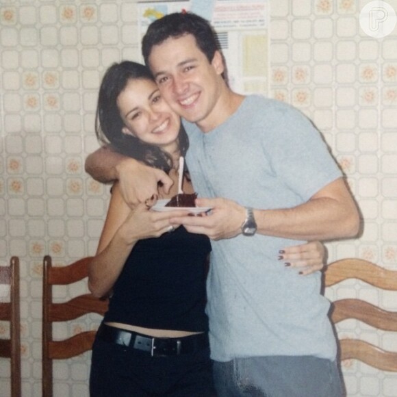 Rodrigo Faro e Vera Viel no início do namoro, comemorando o aniversário de 22 anos da ex-modelo
