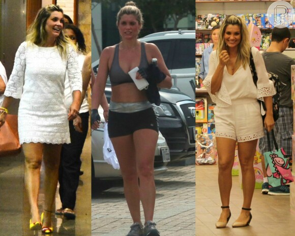 Flávia Alessandra completa 41 anos neste domingo 7 de junho de 2015 e exibe a ótima forma com as pernas à mostra