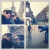 Daniel Alves publicou fotos de sua viagem com a namorada para Paris