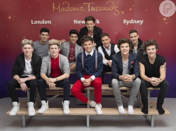 Em abril, o One Direction ganhou uma espaço no museu de cera Madame Tussauds, em Londres, na Inglaterra. Cada estátua vale R$ 480 mil