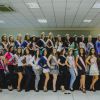 Gleicy Massafera (de cropped e saia, na primeira fileira) não está entre as finalistas do Miss Teen Brasil. A jovem, de 16 anos, representaria o estado do Paraná, mas não levou a faixa no concurso