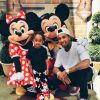 Tyga levou o filho, King, à festa de dois anos de North West, filha de Kanye West e Kim Kardashian, que aconteceu na Disney