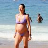 Luana Piovani contou recentemente que já engordou 11 quilos nesses sete meses de gestação