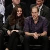 Príncipe William e Kate Middleton Prince conferem um jogo em Nova York, em dezembro de 2014