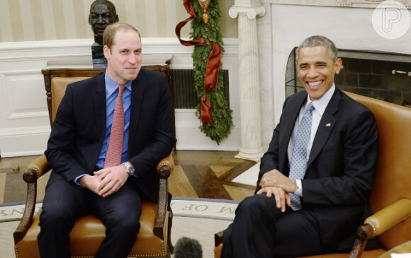 Em dezembro de 2014, William cumpriu agenda oficial como membro da família real britânica em encontro com o presidente dos Estados Unidos, Barack Obama, na Casa Branca, em Washington