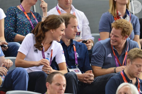 O irmão de William, príncipe Harry, também acompanha o casal em programas esportivos