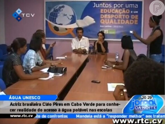 Cleo Pires se encontrou com jornalistas para falar sobre o projeto