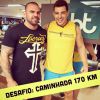 Cézar Lima se preparou para a peregrinação com o personal trainer André Neumann