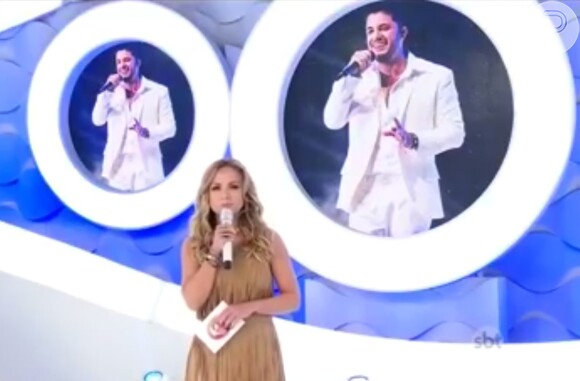 Cristiano Araújo ganhou uma homenagem de Eliana no programa de domingo, 28 de junho de 2015