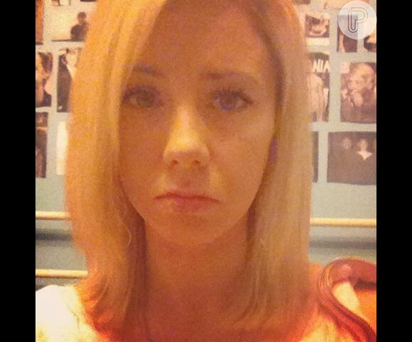 Hailie Scott Mathers, filha do rapper Eminem, posta foto de seu rosto no Twitter, em 10 de novembro de 2012