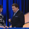 Silvio Santos testa a filha Rebeca Abravanel no 'Roda a Roda Jequiti' e aconselha: 'Tem que ser mais espontânea'