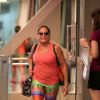 Susana Vieira usa calça colada para malhar em academia no Rio