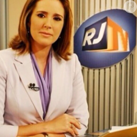 Renata Capucci é uma das apresentadoras do jornal local 'RJTV'