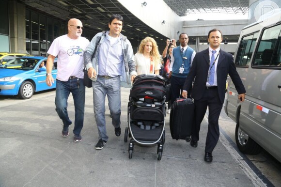 Shakira está no Brasil para assistir aos jogos do marido, Gerard Piqué, que denfe a seleção espanhola