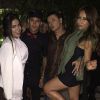 Neymar e Anitta posam ao lado de Sabrina Sato e de David Brazil, na festa de Marina Ruy Barbosa e Luma Costa