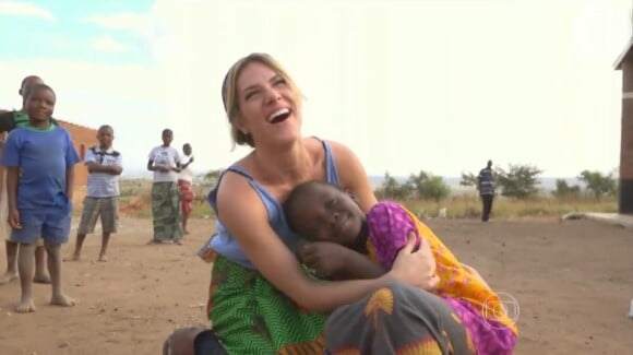 Giovanna Ewbank mostra visita à África no 'Domingão do Faustão'