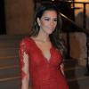 Cheia de estilo, Mariana Rios investiu no look vermelho para o evento