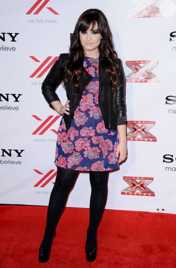 Demi Lovato chega à festa do 'The X Factor'