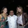 Bruna Marquezine e Sasha posam ao lado do chef Maradona em noite de pizza