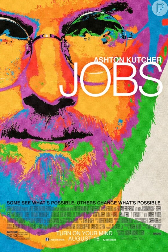 Pôster do filme 'jOBS' é divulgado. O longa-metragem é estrelado por Ashton Kutcher, em 2 de julho de 2013